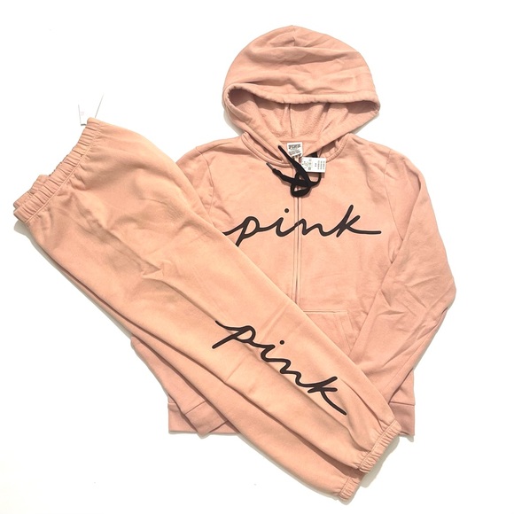 Victoria’s Secret PINK Zip- Up Hoodie & Joggers - Picture 3 of 8